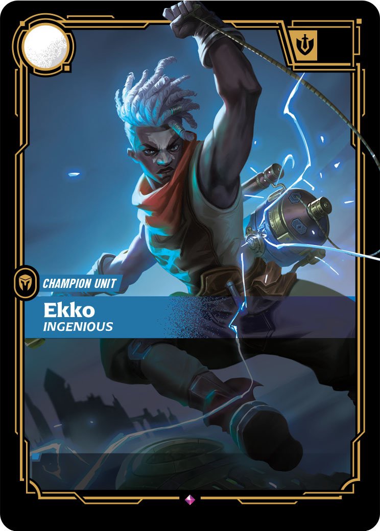 Ekko, Ingenious champion card from Riftbound: Radiance