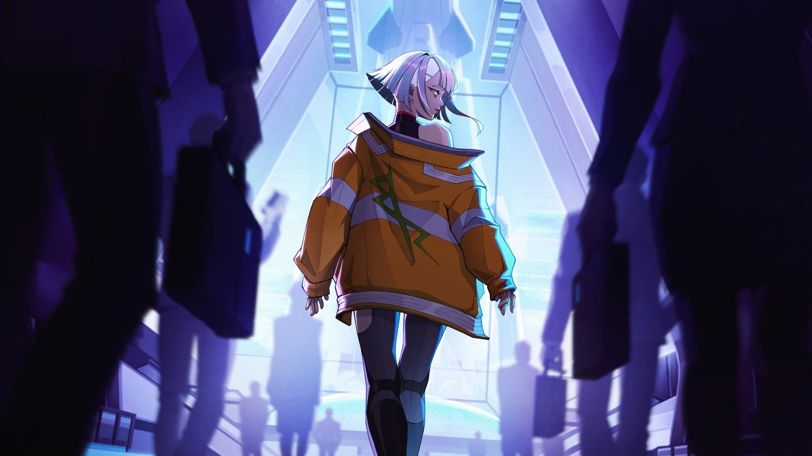 Cyberpunk TCG Edgerunners: Burn Bright key art